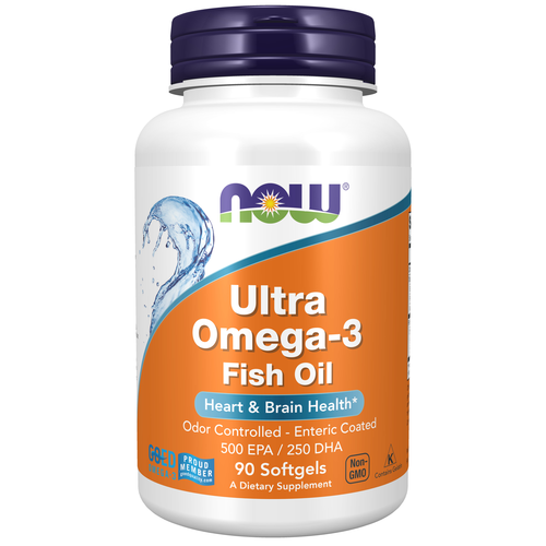 Now Ultra Omega-3 Fish Oil (Bovine Gelatin) 90 Softgels