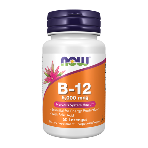 Now Vitamin B-12 5000 mcg 60 Lozenges