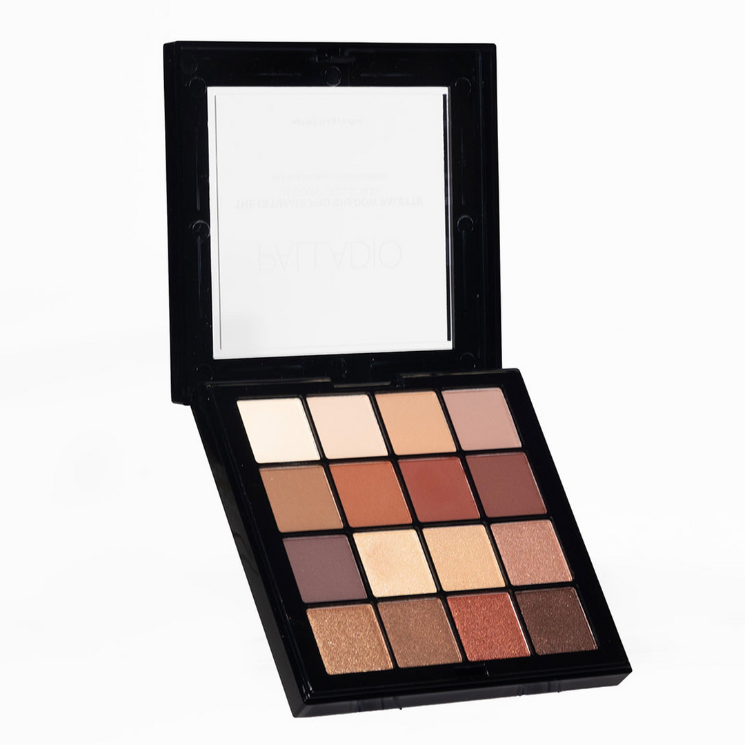 Palladio Ultimate 16 Count Pro Shadow Palette -  Natural Nudes