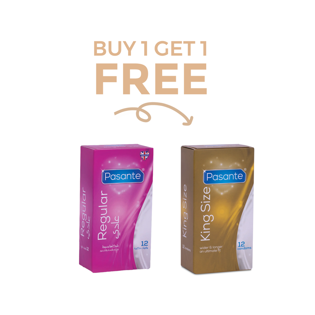 Pasante Intensity 12 Condoms Buy 1 Get King Size 12 Condoms FREE