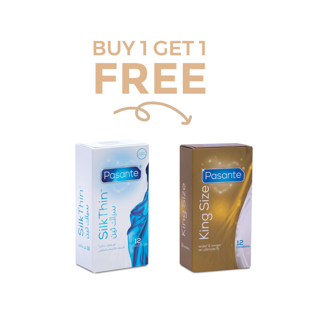 Pasante Silk Thin 12 Condoms Buy 1 Get King Size 12 Condoms FREE