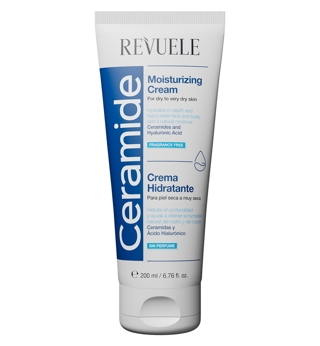 Revuele Ceramide Moisturizing Face & Body Cream 200mL