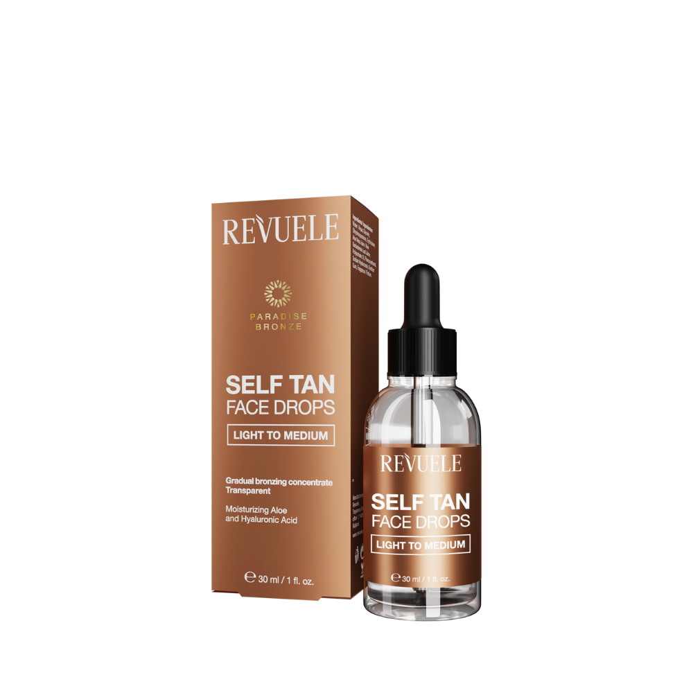 Revuele Self Tan Face Drops Light To Med 30 Ml