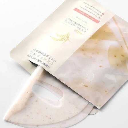 Thank You Farmer Rice Pure Glow Collagen Mask (Pack Of 2) 40 G