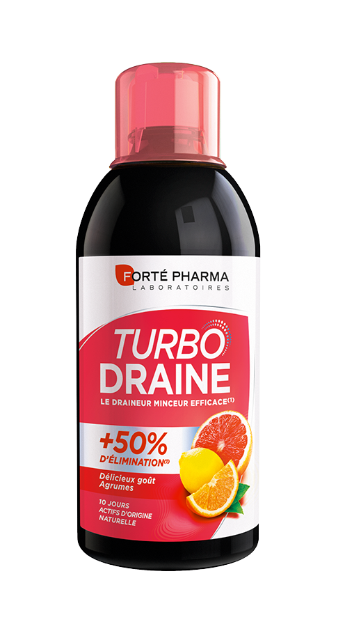 Turbo Draine Citrus Fruits Draining Solution Forte Pharma 500mL