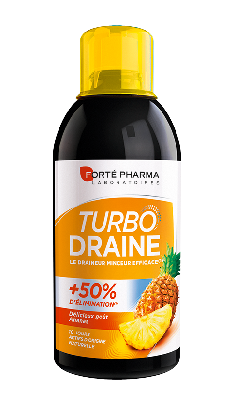 Turbo Draine Pineapple Draining Solution Forte Pharma 500mL