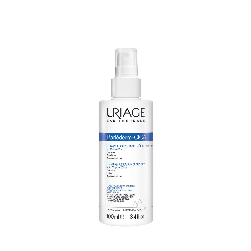 Uriage Bariederm-Cica Drying Repairing Spray With Copper-Zinc 100Ml