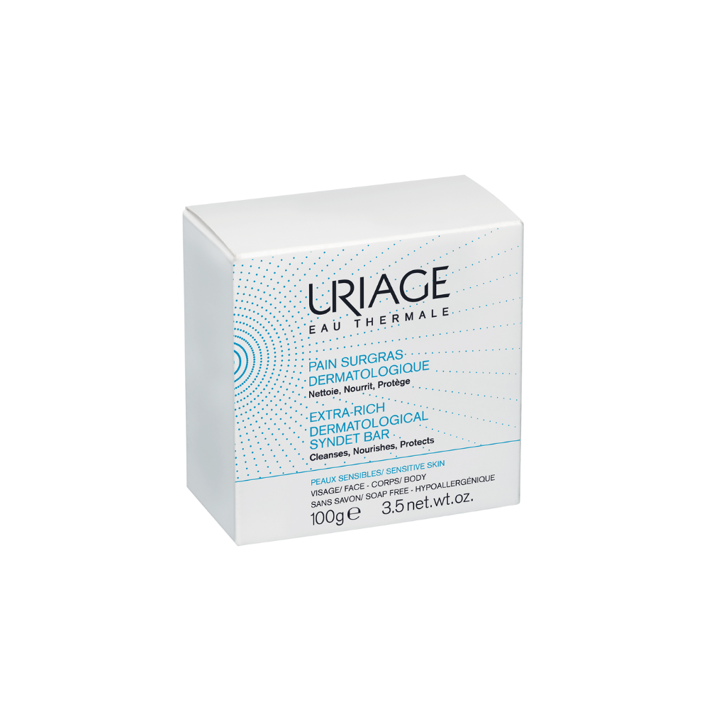 Uriage Hygiene Extra-Rich Dermatological Syndet Bar 100G