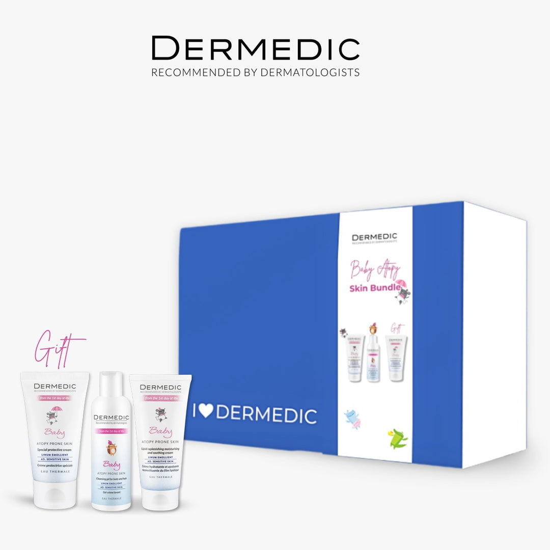 Dermedic Baby Christmas Set: Buy Baby Cleansing Gel + Lipid Replenishing Soothing Cream Get Special Protective Cream Free