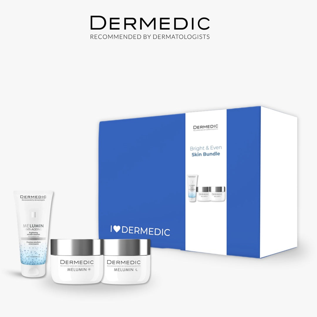 Dermedic Bright & Even Christmas Set: Buy Melumin Day + Night Get Micellar Lotion 200mL