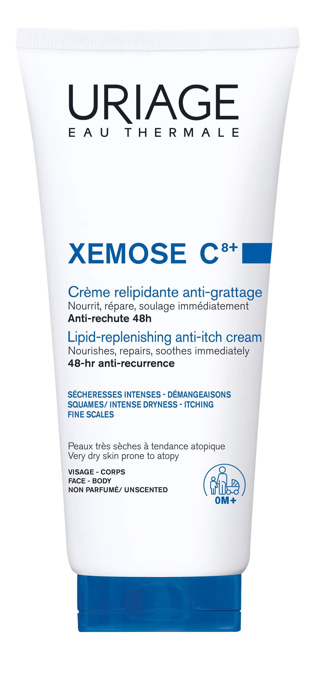 Uriage Xemose C8+ Lipid-Replenishing Anti-Itch Cream 200Ml
