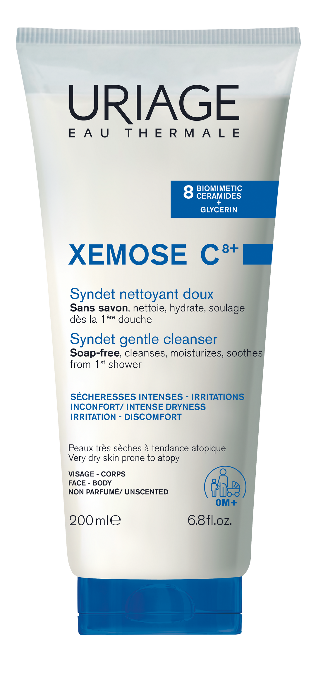 Uriage Xemose C8+ Syndet Gentle Cleanser 200Ml