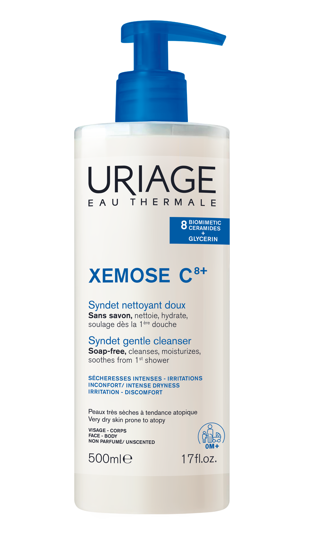 Uriage Xemose C8+ Syndet Gentle Cleanser 500Ml