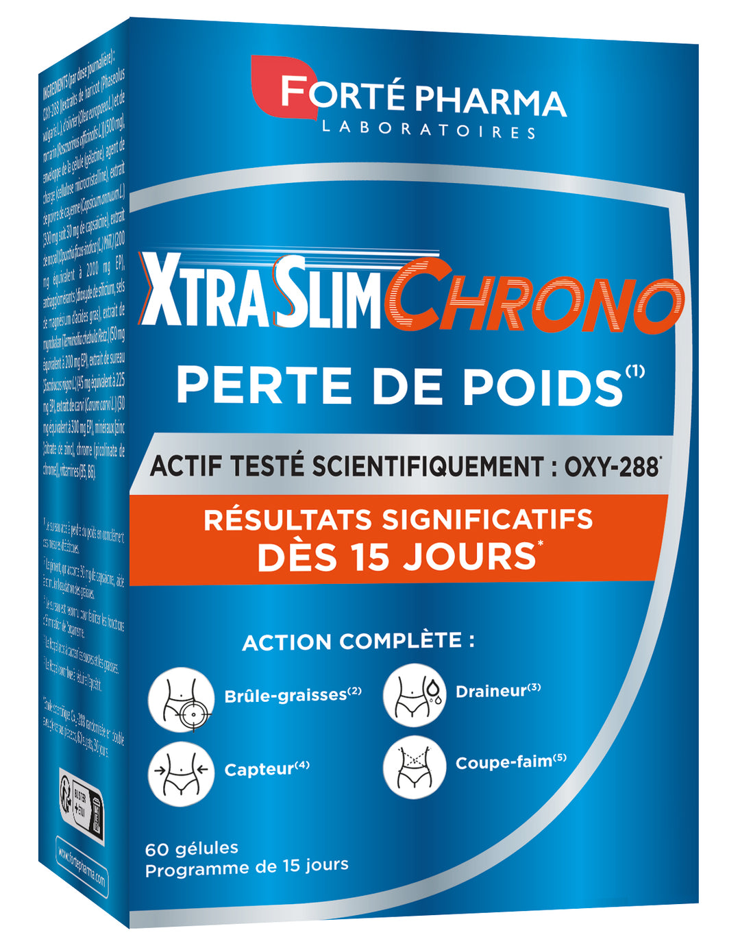 Xtra Slim Chrono Perte De Poids Forte Pharma 60 Capsules