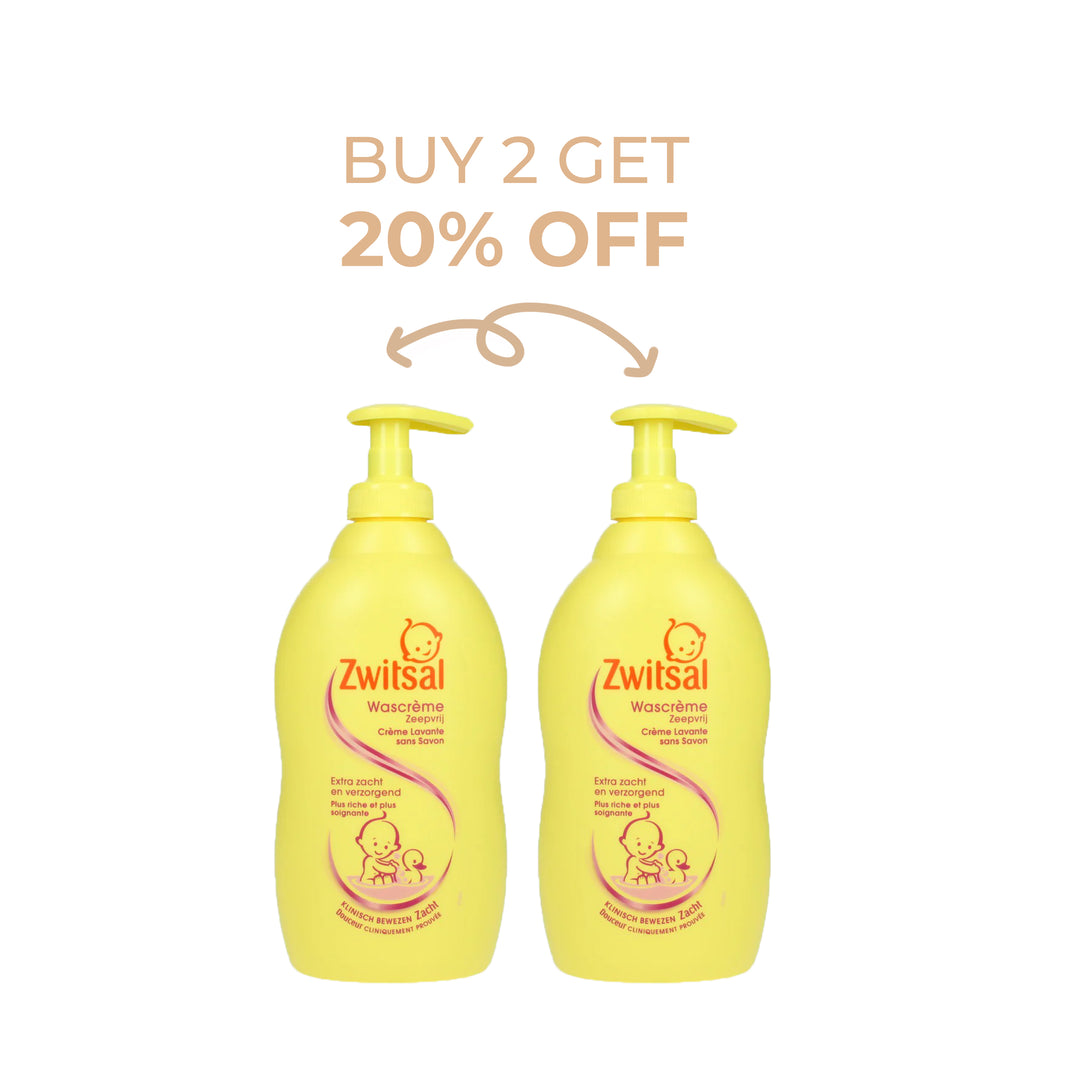 Zwitsal Wascreme 400ml: Buy 2 Get 20% OFF
