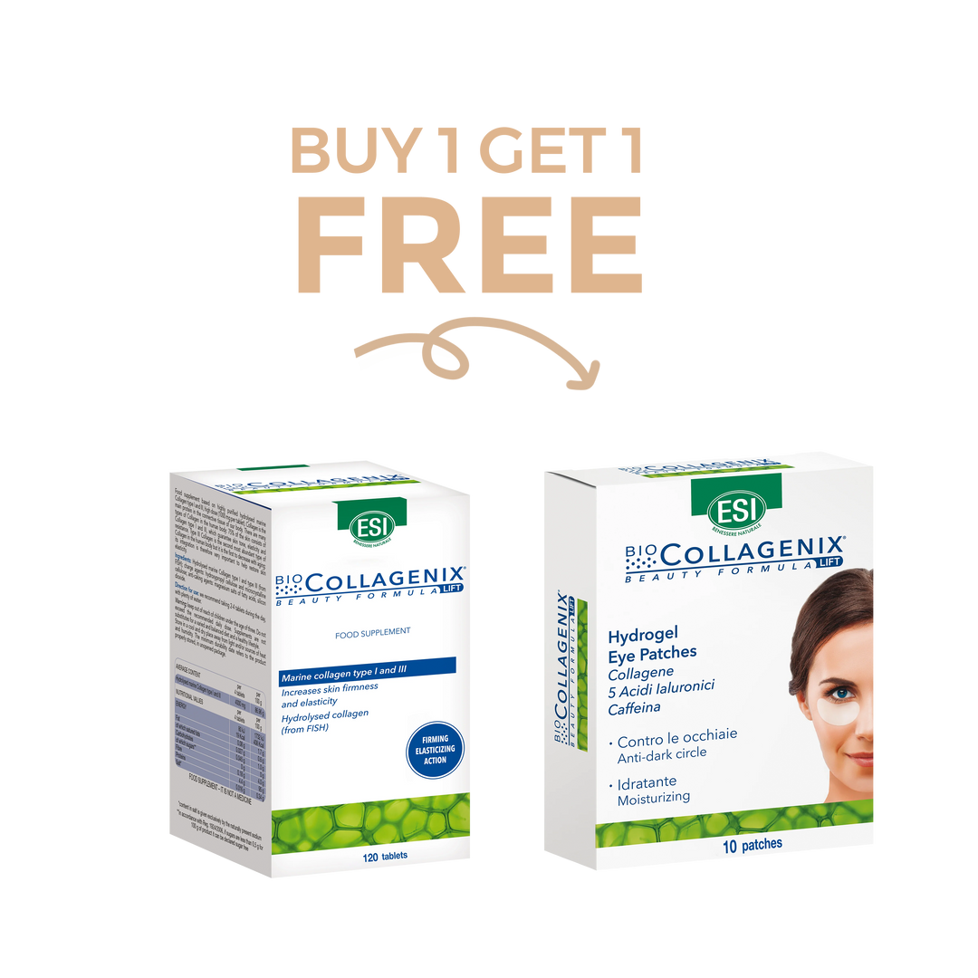 Biocollagenix Marine Collagen 120 Tablets BUY 1 GET Biocollagenix 5 Eye Patches FREE