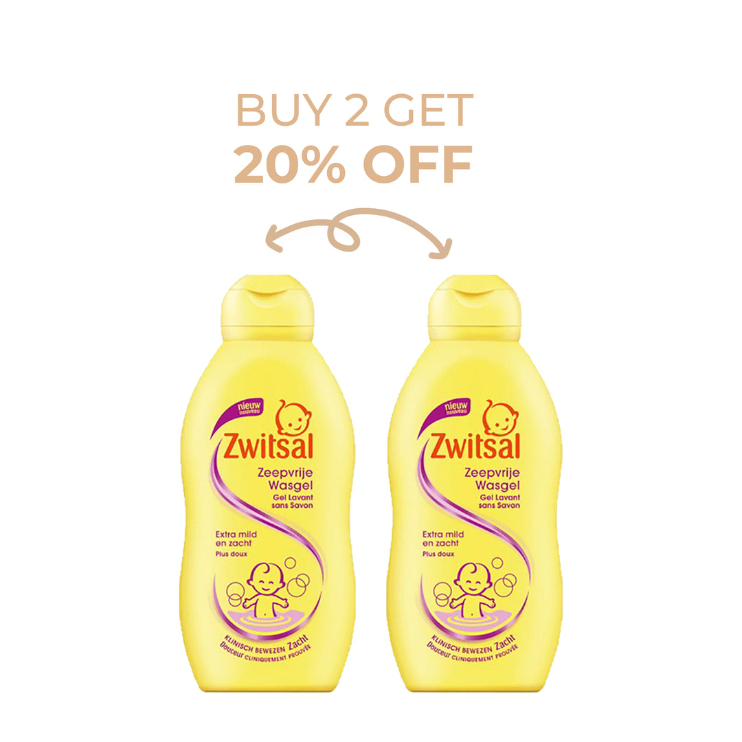 Zwitsal Gel Nettoyant Sans Savon 400ml: Buy 2 Get 20% OFF
