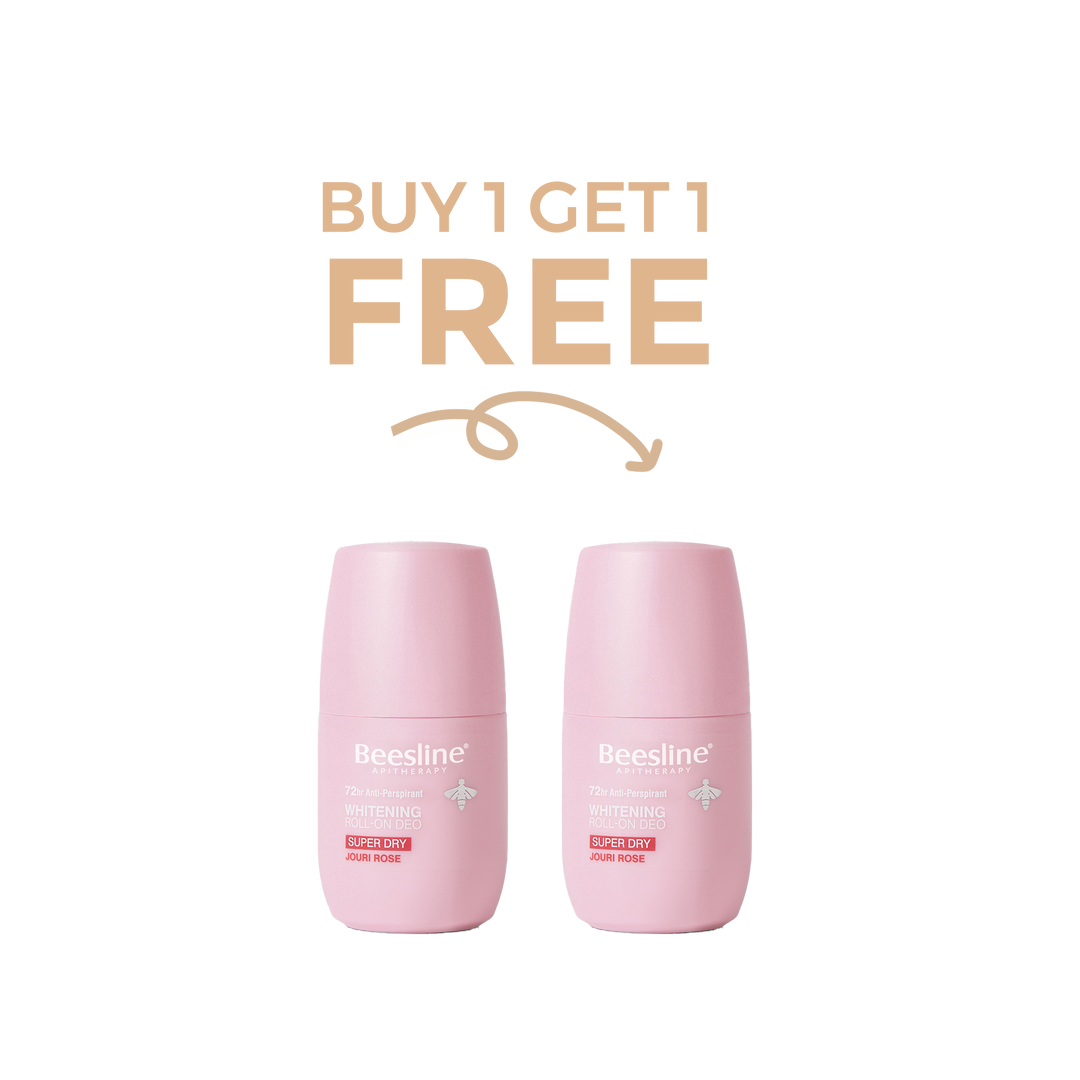 Beesline Whitening Roll-On Deodorant - Super Dry - Jouri Rose 50ml BUY 1 GET 1 FREE