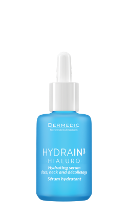 Dermedic Hydrain3 Hydrating Serum For Face And Neck And Decoltage 30Ml