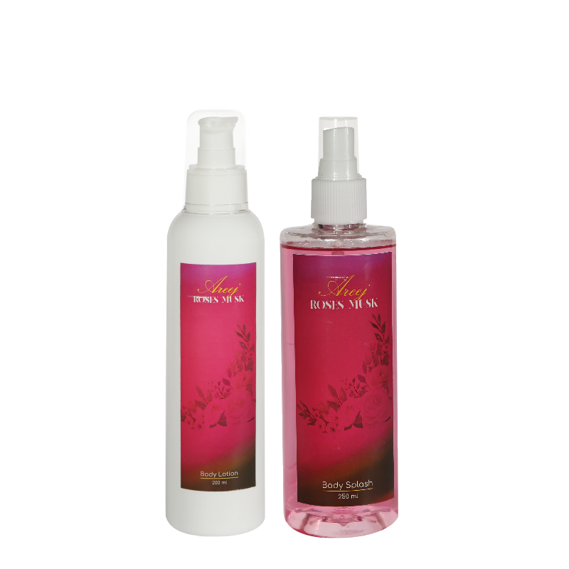 Areej Roses Musk Body Splash 250ML & Body Lotion 200ML