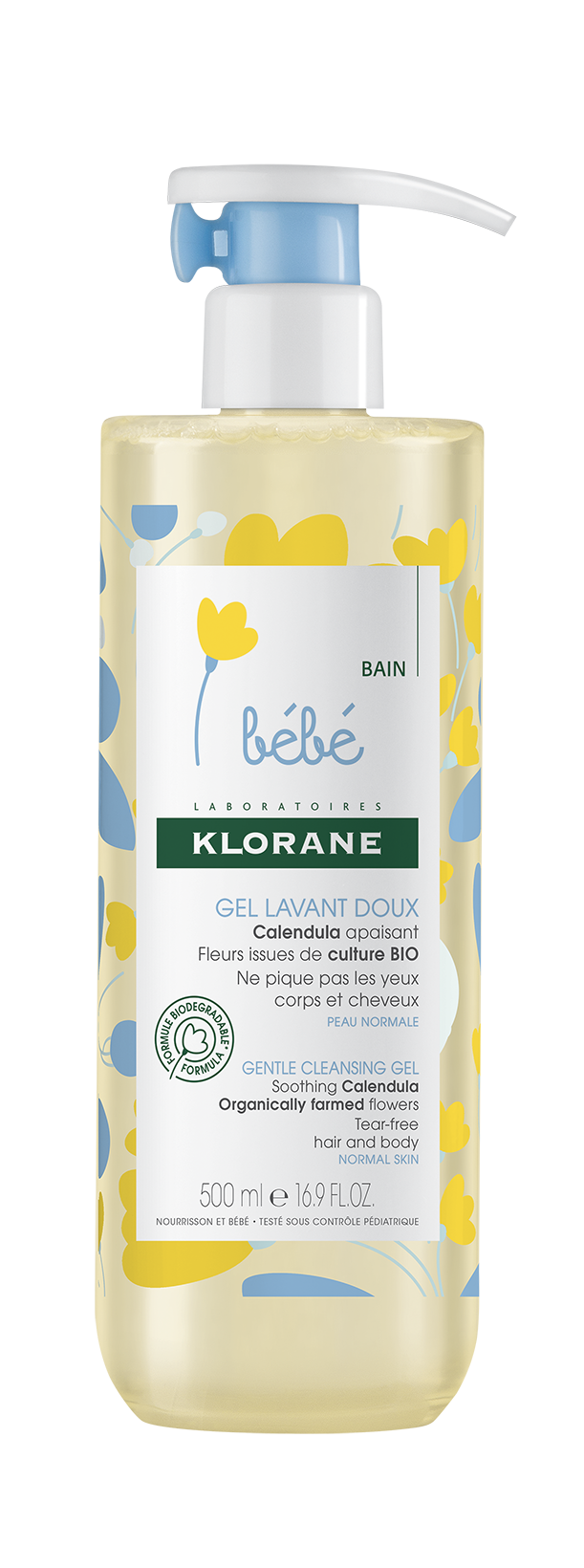 bebe Klorane Lait De Toilette 750 ml 25 fl.oz. no-rinse baby cleansing  lotion
