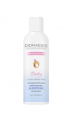 Dermedic LinumBaby Cleansing Gel For Body And Hair From 1st Day Of Life 200Ml
