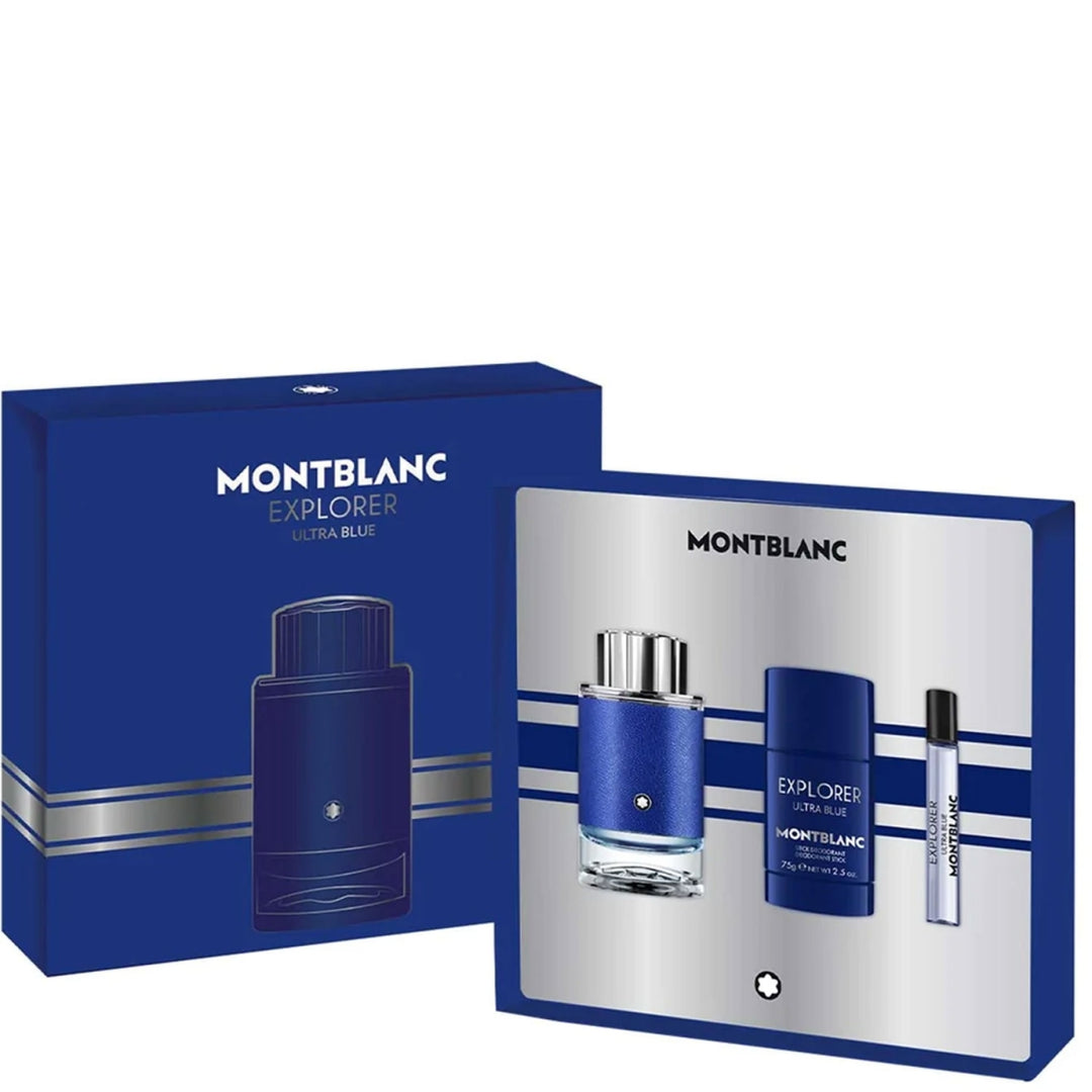 MontBlanc Explorer Ultra Blue Eau De Toilette Coffret For Him